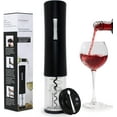 thumbnail image 1 of Electric Wine Bottle Opener – Automatic and Battery-Powered Corkscrew with Wine Foil Cutter – One-Touch Button for Easy Cork Extraction, Cordless Wine Gadgets – Home & Kitchen Accessories – Black, 1 of 7