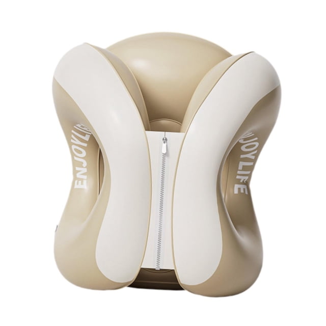 Almohada de viaje para el cuello, accesorio portátil multifuncional, esencial para viajar, ergonómica Blanco S