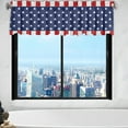 thumbnail image 5 of Patriotic Decorations Cheap Curtains Window 4th of July Kitchen Curtains Curtains for Bathroom Windows Cute Memorial Day Curtains, 137x45cm, 5 of 7