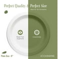 thumbnail image 3 of efyPack 9-inch Compostable Sugarcane Plates, White, 3 of 6