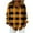 *Orange, variant on VBVC Women's and Women's Plus Plaid Shirt,Ladies Button Down Blouse,Collared Business Work Tops For Women,Orange,Size S