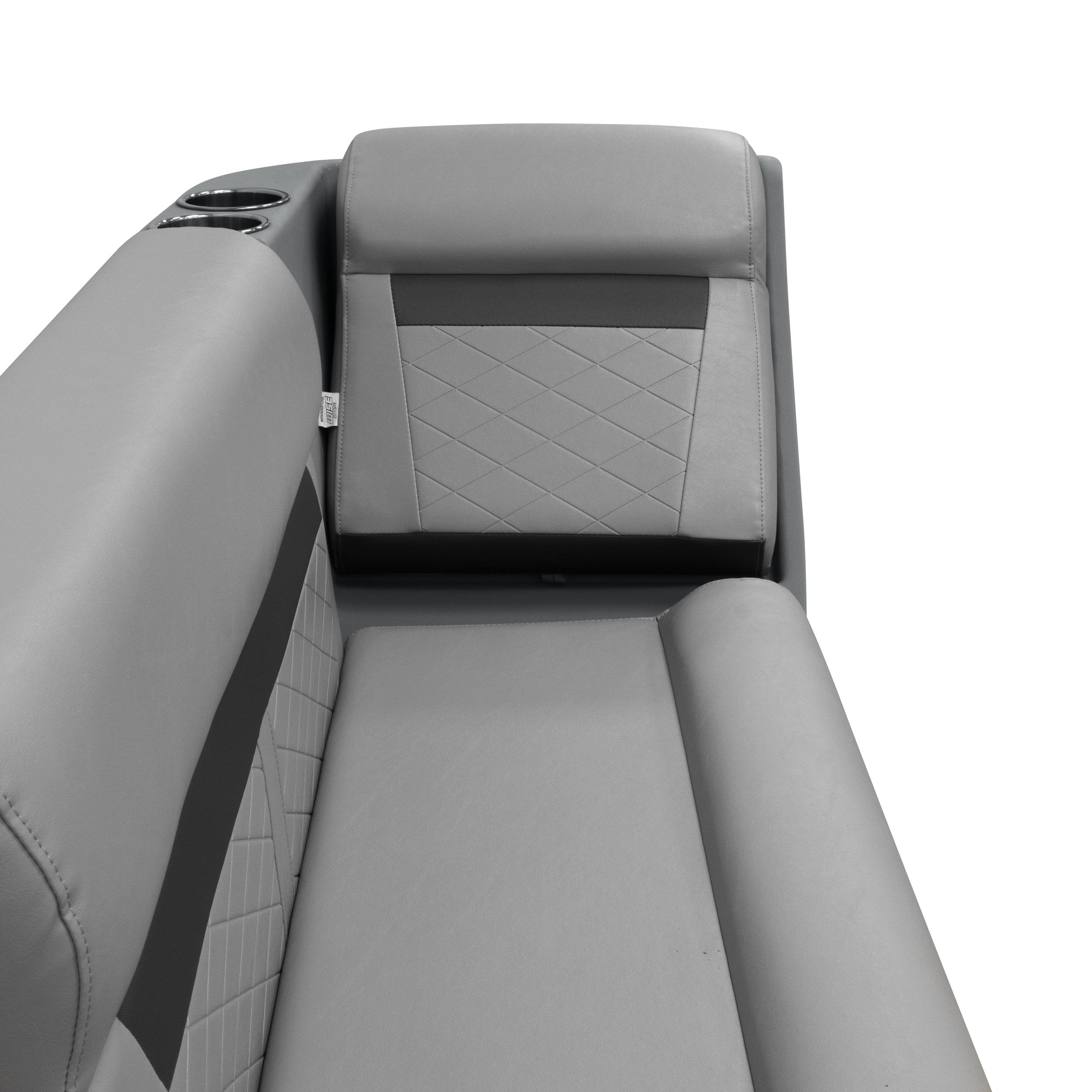 Wise DLX1305L-1905 DLX Series Pontoon Left Radius Lean Back Recliner - Marble / Reef Stone