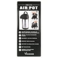 thumbnail image 5 of Vondior Thermal Airpot Coffee & Tea Beverage Urn, Silver, Large, 102 oz, 5 of 15