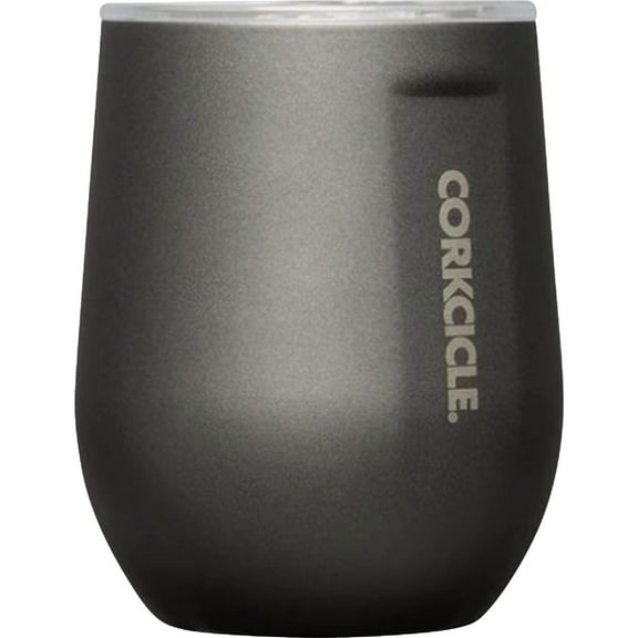 Corkcicle Stemless Insulated Wine Tumbler - Stainless Steel, Gray, 12 oz