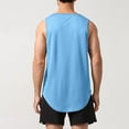 thumbnail image 3 of Mens Sleeveless Tank Tops Summer Causal Workout Muscle Gym Shirt Athletic Bodybuilding Loose Fit T Shirts, 3 of 6