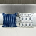 thumbnail image 2 of Pillow Covers 16x16 Set of 4, Modern Sofa Throw Pillow Cover, Decorative Outdoor Linen Fabric Pillow Case for Chair Sofa Couch Bed Car, Dark Blue, 2 of 4