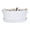 White, variant on BREKX Aspen Oval Hammered and Smooth Beverage Tub with Tray, Rust Proof