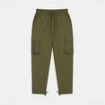 thumbnail image 5 of Mifsaly Mens Cargo Pants Relaxed Fit Jogger Pants with Multi Pockets Comfortable Relaxed Fit Outdoor Work Hiking Bottoms Army Green,XL, 5 of 6