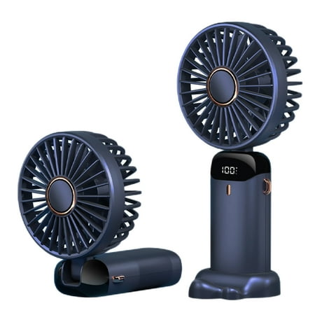 

HZEWLS Foldable Portable Fan USB Charging Small Fan Outdoor Accessories (Dark Blue)