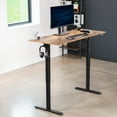 thumbnail image 2 of VIVO Electric 55"x 24" Sit Stand Desk, Rustic Vintage Brown Top, Black Frame, 2 of 8