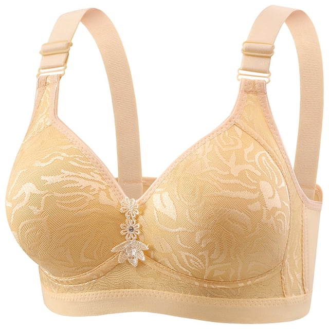 Abcnature Bras for Women Plus Size Thin Comfortable Breathable Push-up Adjustable Bras