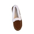 thumbnail image 2 of Miluxas Women's House Slippers Indoor Outdoor Fuzzy Fluffy Furry Loafers Suede Leather Warm Shoes Brown 5.5(36), 2 of 4