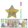 thumbnail image 3 of Mexican Filled Plaything Pinata Golden Star Pinata Party Fiesta Pinata With Stick, 3 of 3