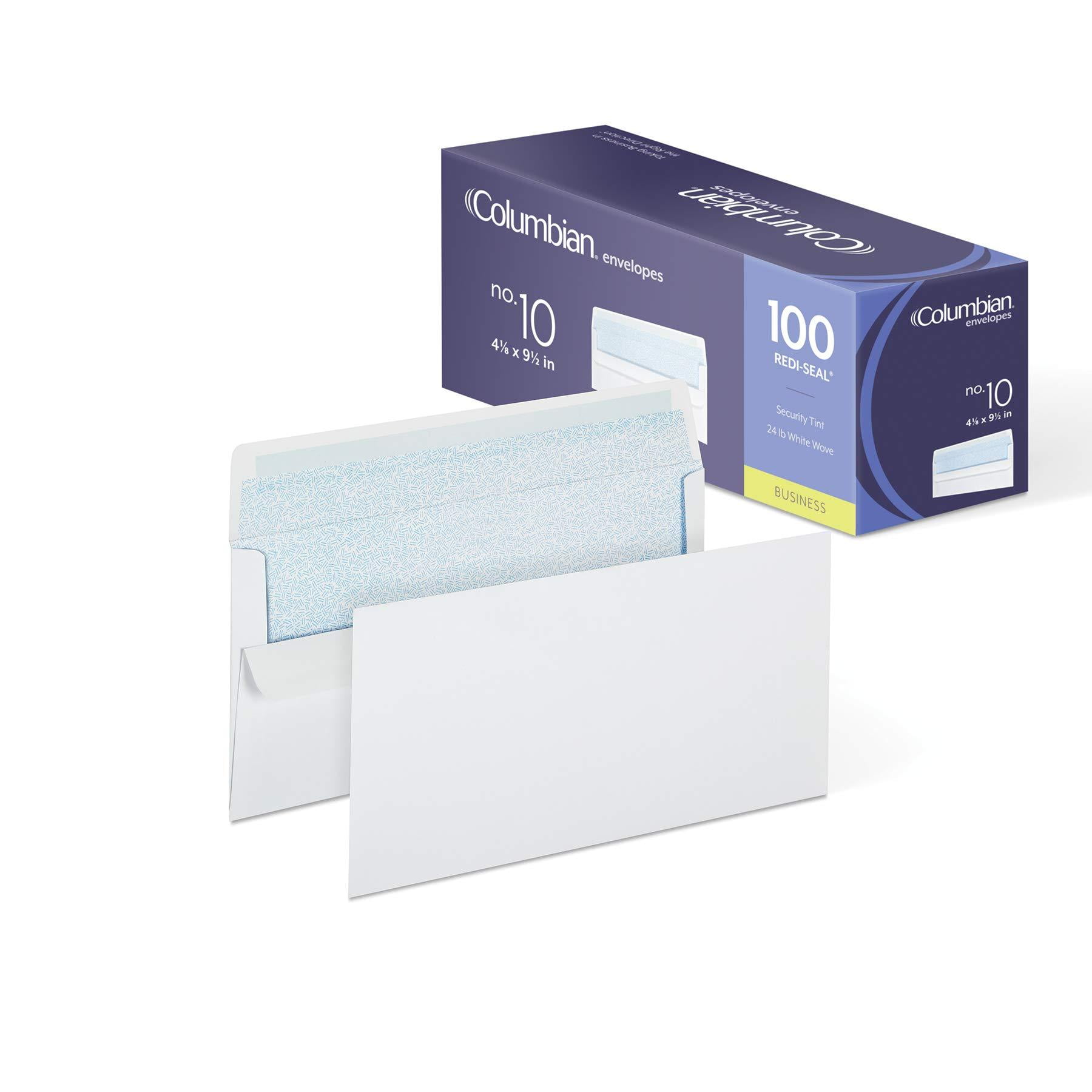 Columbian 10 SelfSeal Security Tinted Envelopes, 41/8 x 91/2 Inch