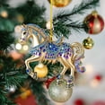 thumbnail image 4 of DAMAI Horse Christmas Ornament 2025, Horse Ornaments for Christmas Tree, Acrylic Western & Equestrian Theme Acrylic Horse Decorations,Vintage Farm Animal Hanging Ornaments for Xmas Tree,Home Decor, 4 of 5