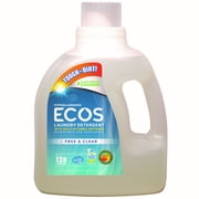 Angle View: ECOS Liquid Laundry Detergent Free and Clear, 128 Ounce