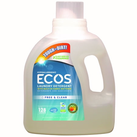 ECOS Liquid Laundry Detergent Free and Clear, 128 Ounce