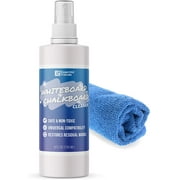 Essential Values - Whiteboard Cleaner Spray (8oz Bottle) with Microfiber Cleaning Cloth Formula