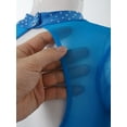 thumbnail image 4 of Alvivi Kids Girls Sheer Mesh Long Sleeves Figure Ice Skating Leotard Dress 4-6, 4 of 7