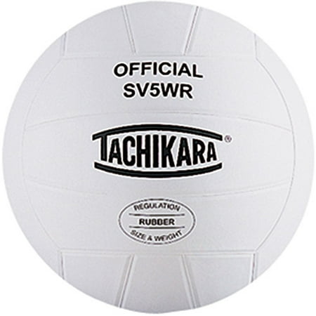 Tachikara SV5WR Top-Grade Rubber Volleyball, White