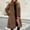 Brown, variant on Women's Faux Fur Jackets & Coats Long Fall Winter Fluffy Open Front Luxury Jacket Turn-Down Collar Warm Overcoat Beige 2XL