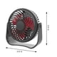 thumbnail image 3 of Ventilador de escritorio silencioso, recargable, para estudiantes, oficina, hogar, pequeño, portátil, mini ventilador USB, 3 of 7