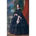 thumbnail image 2 of Federico de Madrazo y Kuntz 11x14 Black Ornate Wood Framed Double Matted Museum Art Print Titled: Portrait of Carlota Quintana Badia (1869), 2 of 5