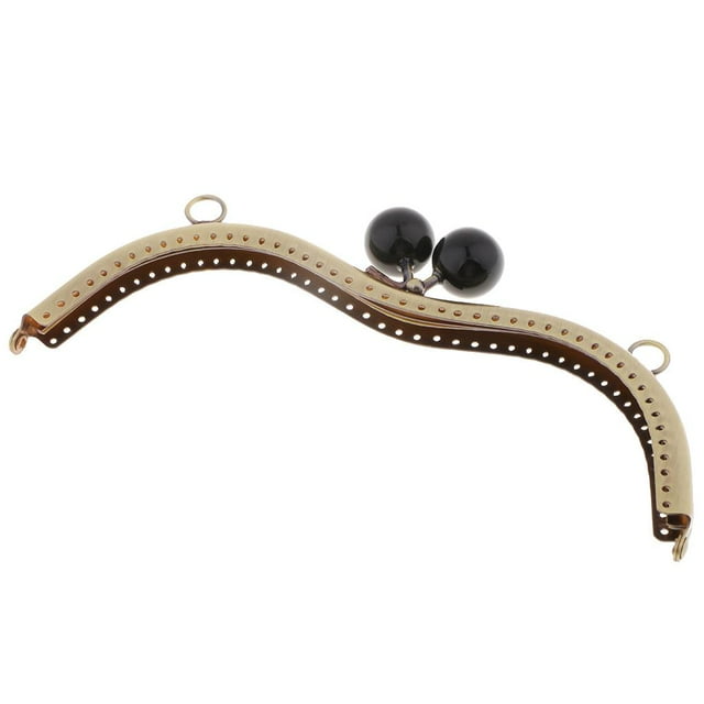 Retro DIY Clasp Kiss Clasp Frame Bag Hanger Bag Closure For Ladies Handbag Purse Black