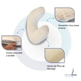thumbnail image 4 of Almohada para Alimentar Memory Foam Almohada Lactancia Color Hueso, 4 of 8