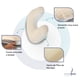thumbnail image 4 of Almohada para Alimentar Memory Foam Almohada Lactancia Color Hueso, 4 of 8
