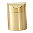 thumbnail image 6 of UPKOCH Mini Trash Can with Lid Stainless Steel Desktop Waste Bin Golden Countertop Trash Holder Small Office Garbage Container Car Trash Can, 6 of 8