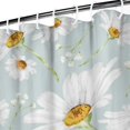 thumbnail image 3 of Waterproof Cute Boho Daisy Shower Curtain 72x72 Inch Boho Style Polyester Unique Shower Curtain for Bathroom Hotel Home Decor with 12 Plastic Hooks, 3 of 5
