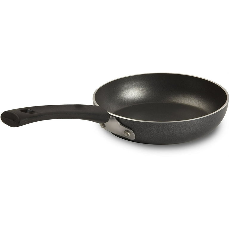 T-fal One Egg Wonder 4.75 Aluminum Non-Stick Frying Pan in Black