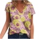 thumbnail image 1 of Camisetas con estampado floral con cuello en V para mujer Blusas femeninas cómodas a la moda Tops OAVQHLG3B Store  lin121212, 1 of 4
