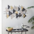 thumbnail image 2 of DecMode Black Metal Contemporary Wall Decor, 2 of 9