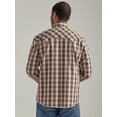 thumbnail image 2 of Wrangler Brown Snaps Plaid Print - Mens Shirt  - 112326466, 2 of 3