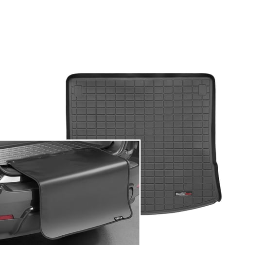 WeatherTech Cargo Trunk Liner with Bumper Protector compatible with 2012-2015 Mazda MAZDA5 - Behind 2nd Row w/ Bumper Protector, Black