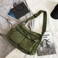 thumbnail image 2 of Kukuzhu Cute Messenger Bag for School Vintage Black Canvas Crossbody for Women Shoulder Laptop Bag, 2 of 6