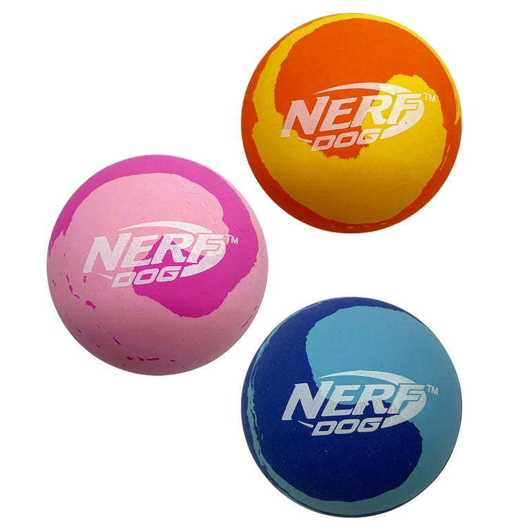 Nerf Dog 2.4 inch Rubber Super Bounce Ball Fetch Dog Toy 3 Pack