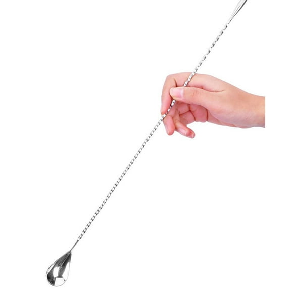12 Inches Food-Grade 18/8 Stainless Steel Bar Mixing Spoon, Stirring Cocktail Spoon, Bartender Stir Spoon,Barware Mixing Spoon