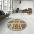 thumbnail image 3 of Ahgly Company Indoor Square Patterned Brown Novelty Area Rugs, 3' Square, 3 of 6