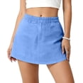 thumbnail image 2 of Ynynloco Womens Tennis Skirt High Waisted Golf Skort with 2 Pockets Stretchy Athletic Skirts Trendy Summer Gym Clothes, 2 of 5