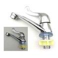 thumbnail image 3 of Elegant Kitchen Sink Accessories, Chrome Surface Faucet Enhances Your Bathroom Basin Experience, Single Cold Faucet For Durable, Rust-Free, 3 of 5