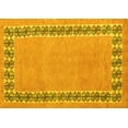 thumbnail image 1 of Ahgly Company Indoor Rectangle Abstract Yellow Modern Area Rugs, 2' x 4', 1 of 4