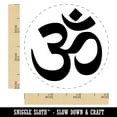 thumbnail image 2 of Om Aum Hinduism Buddhism Jainism Yoga Symbol Self-Inking Rubber Stamp Ink Stamper - Pink Ink - Small 3/4 Inch, 2 of 7