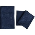 thumbnail image 6 of NTBAY 2 Pieces Silk Satin Twin Quilt Set, Luxury Bedspread Coverlet Set, 68"x92", Navy Blue, 6 of 7