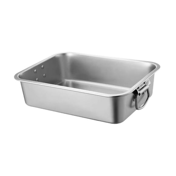 Lavabo de Acero Inoxidable Perfecl para Arena de Gatos 50cmx35cmx15cm