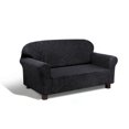 thumbnail image 1 of Housse extensible en damas, couleur noir, 1 of 3
