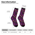 thumbnail image 2 of Balery Mardi Gra2 Calcetas Largas con Estampado para Hombre y Mujer – Suaves y Transpirables, Talla Única (US 5-11), 2 of 6