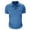 Blue #010, variant on Men's Polo Shirts with 2 Pockets Short Sleeve Quick Dry Casual Sports Outdoor Golf Shirt for Men Basic T-Shirt Tops, 3XL